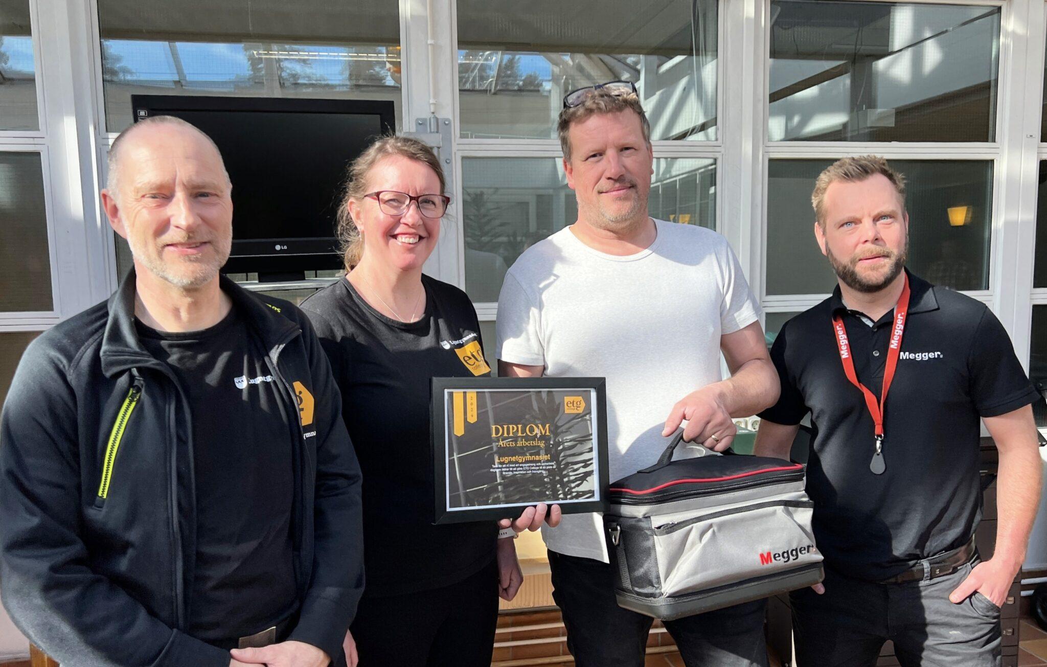 Årets arbetslag Lugnetgymnasiet Falun